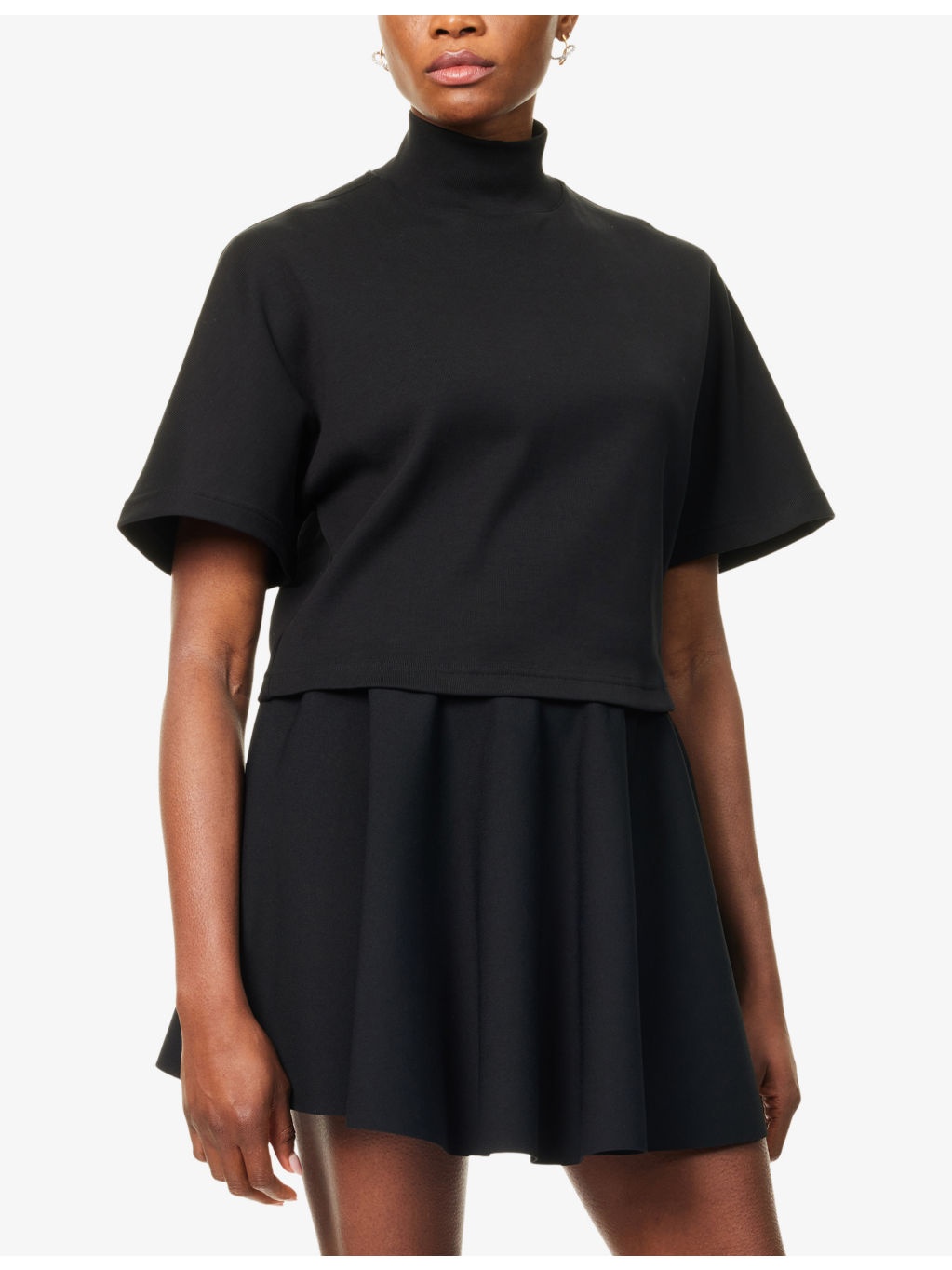 Ribbed High-Neck Cotton-Jersey Top - 3