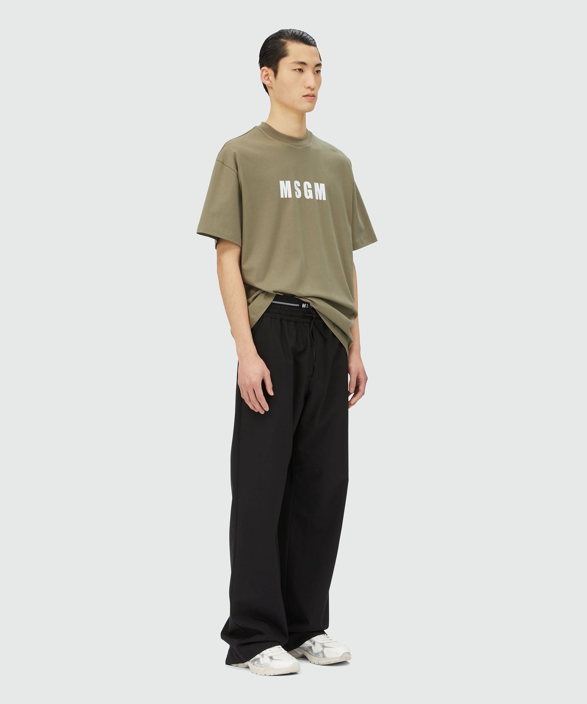 Military green jersey T-shirt with Impact logo - 4