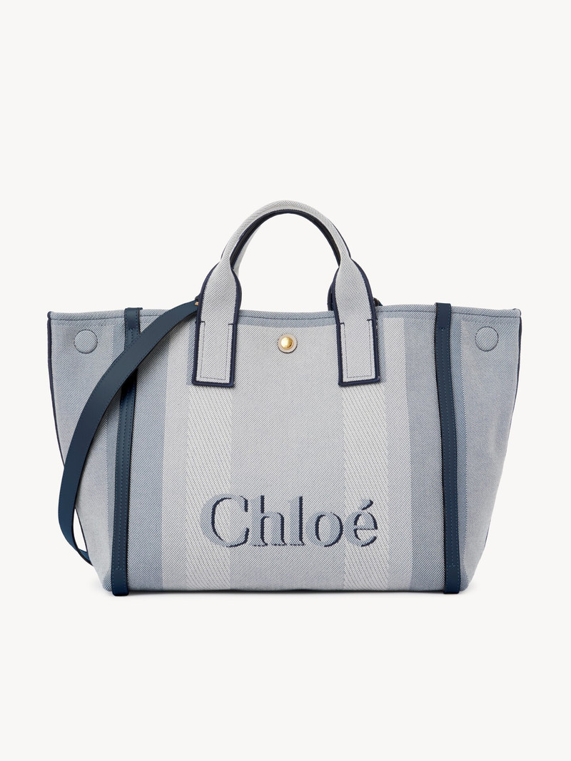 CHLOÉ CARRY TOTE BAG IN CANVAS 4