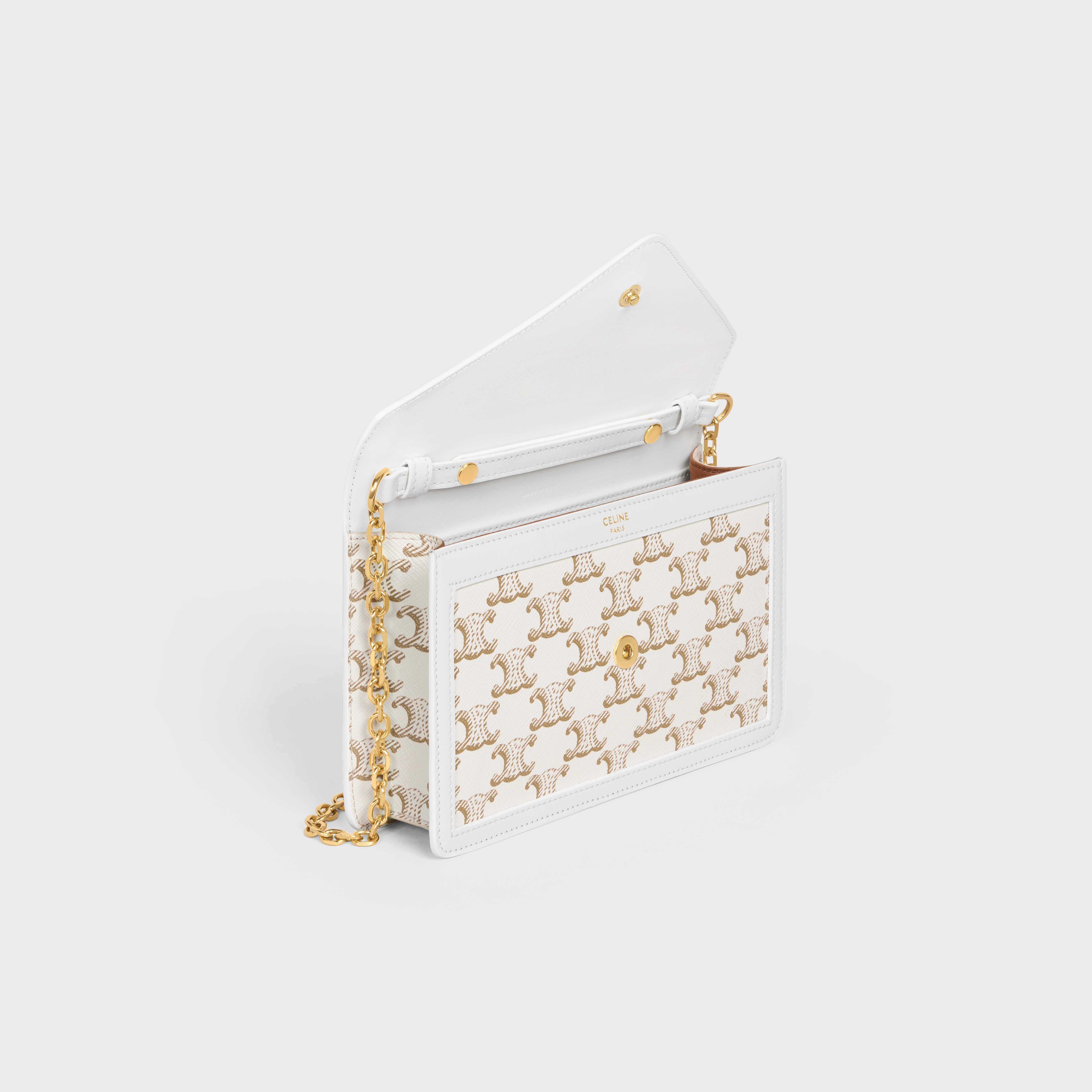 WALLET ON CHAIN in triomphe canvas and calfskin - 4