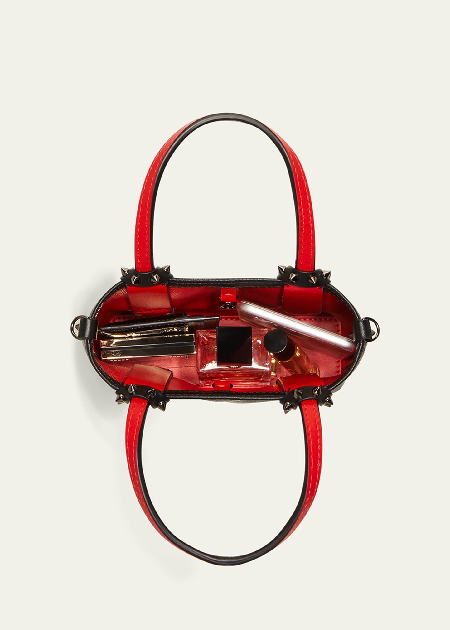 Cabata Empire Leather Spike Mini Tote Bag - 5