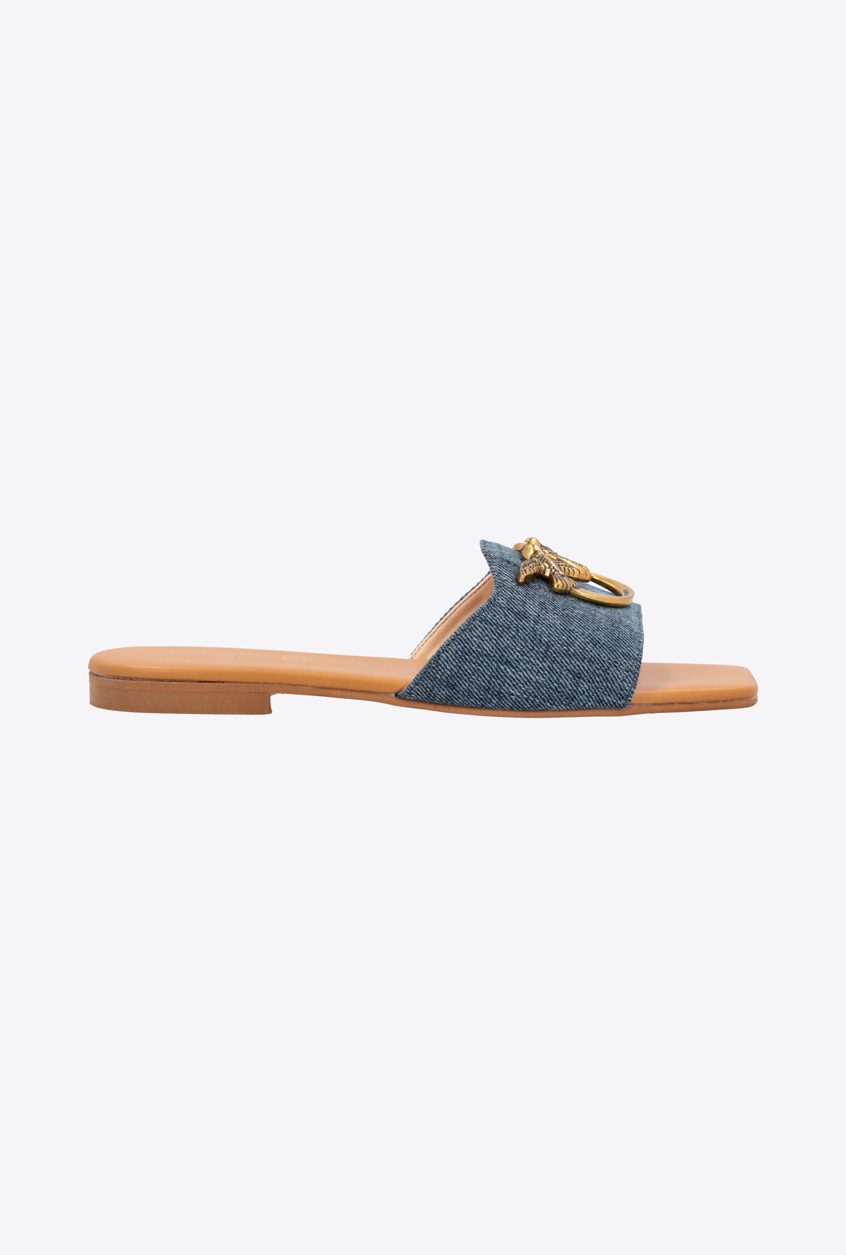 FLAT DENIM SLIP-ONS - 1