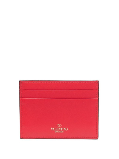 Valentino studded leather wallet outlook