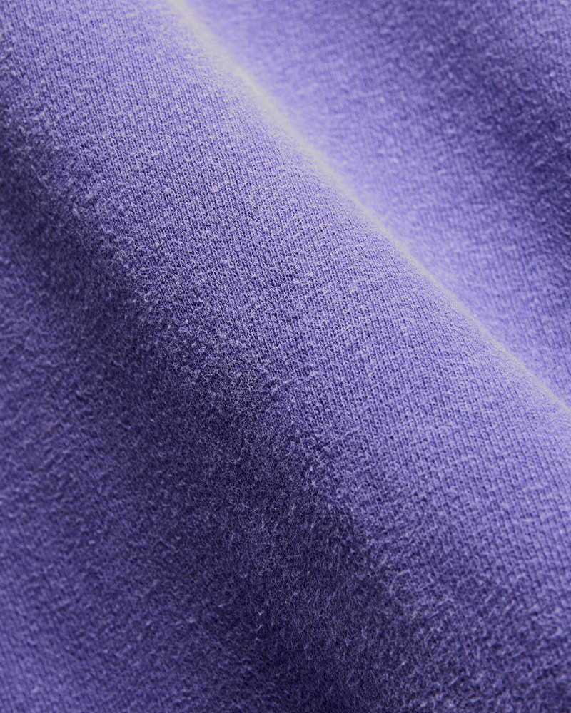 REMI RELIEF 14G Brushed Fleece Crewneck in Purple Navy outlook