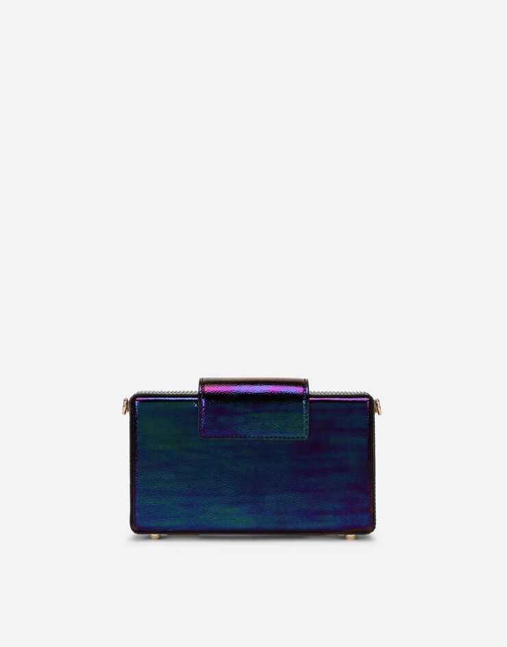 Petroleum calfskin clutch with DG fastening - 4