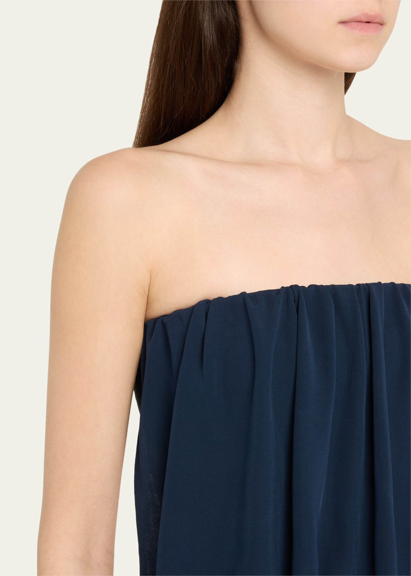 Yael Draped Strapless Matte Jersey Dress - 5
