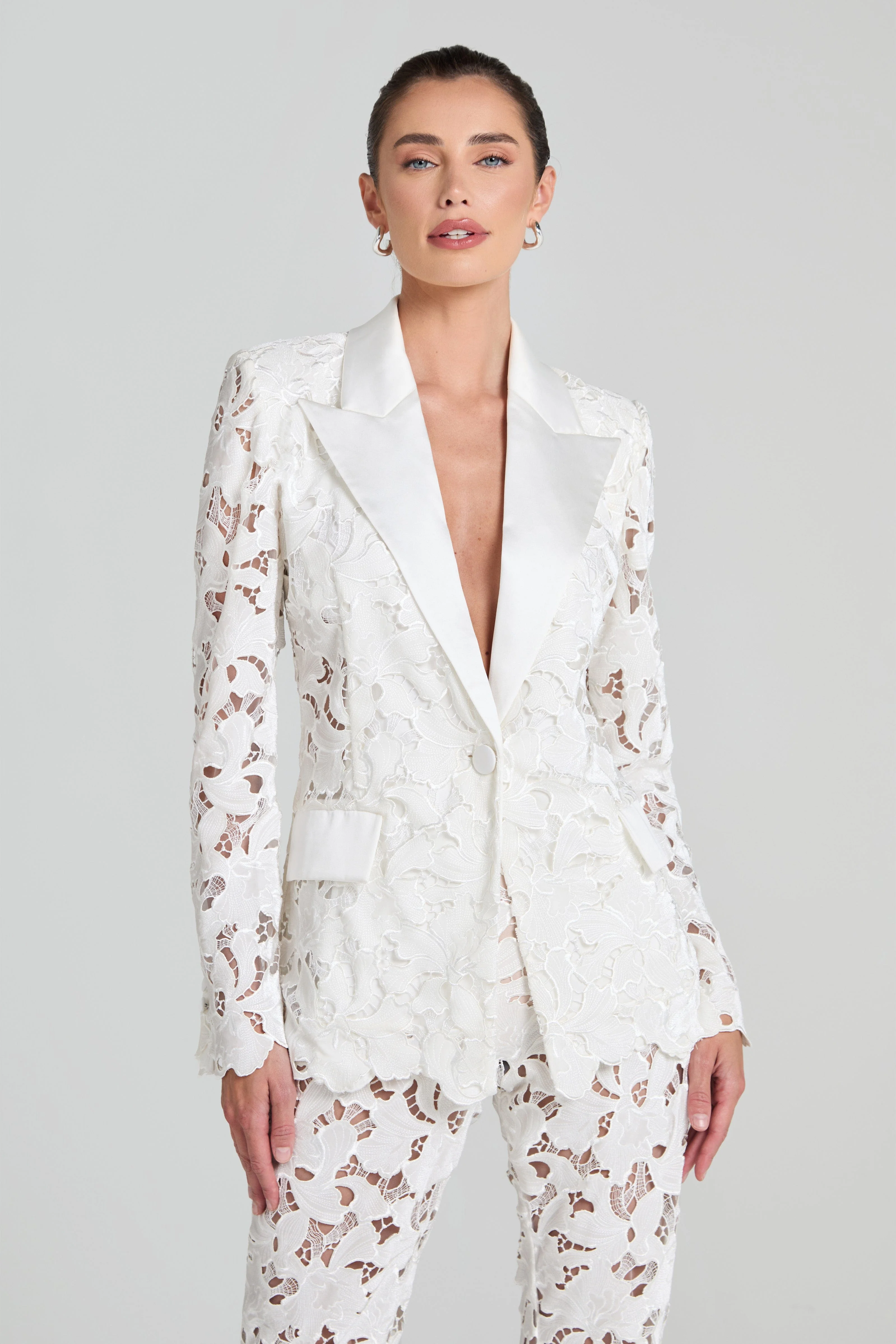 Valia White Blazer - 1