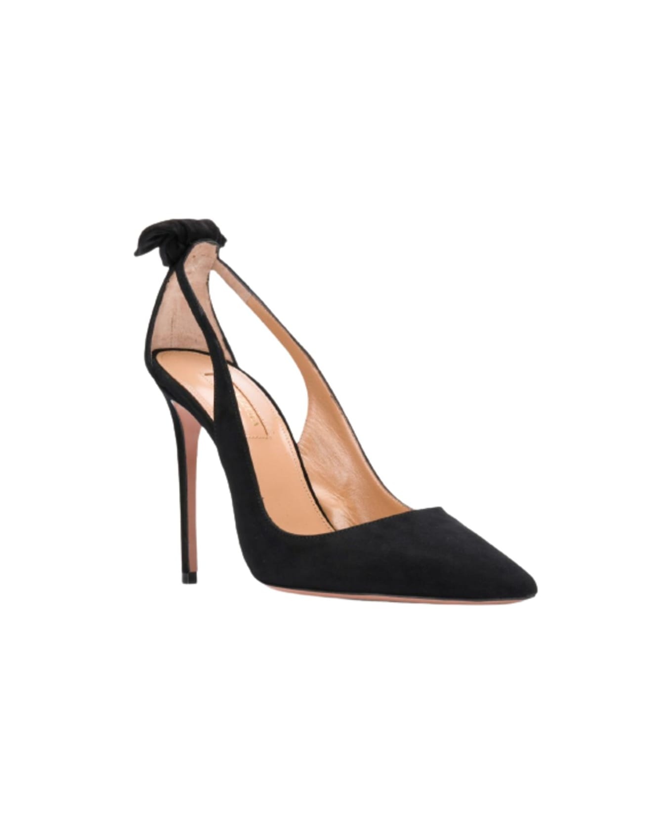 Black Suede Pumps - 2