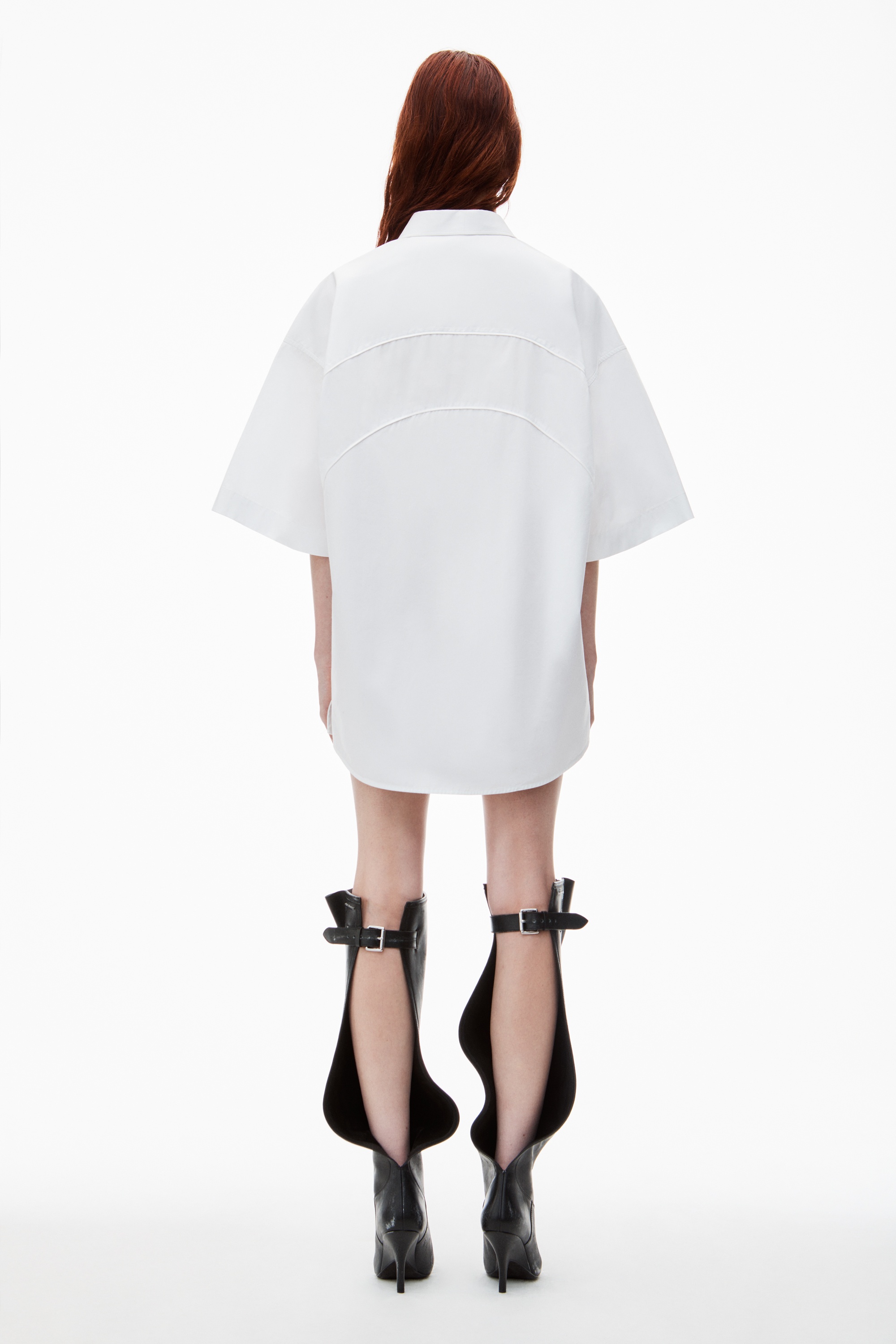 Oversize Button Up Shirtdress - 5