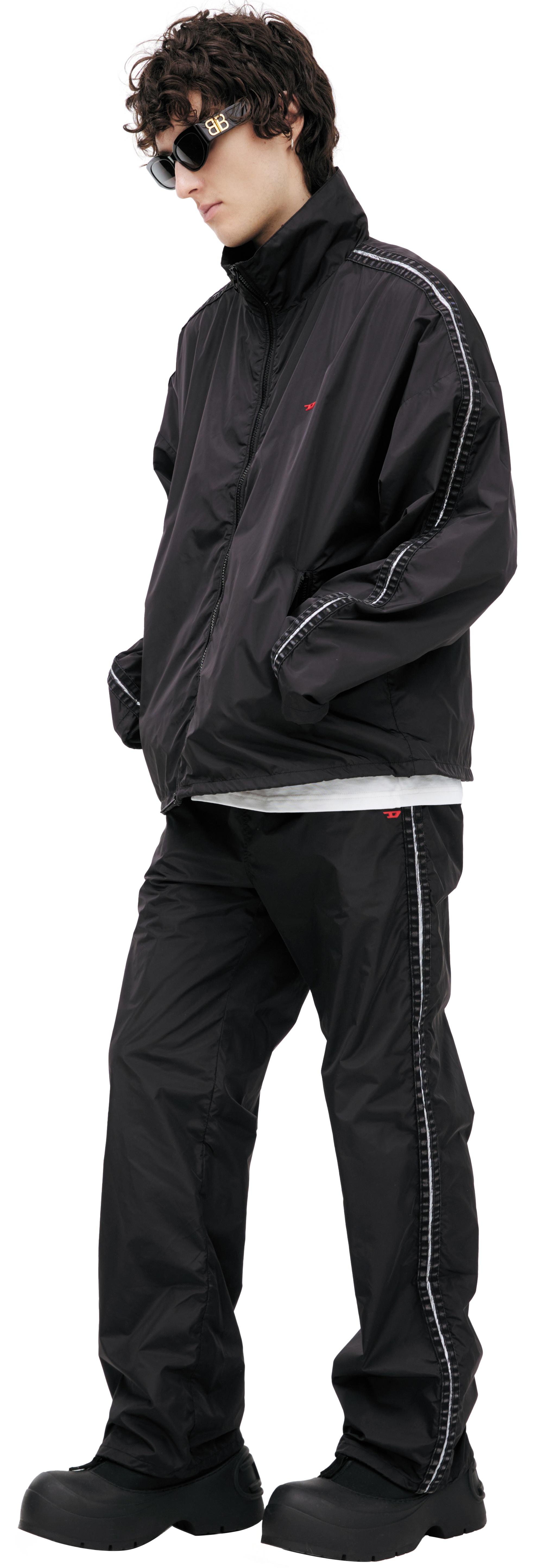 BLACK JACKET WITH LOGO - 2