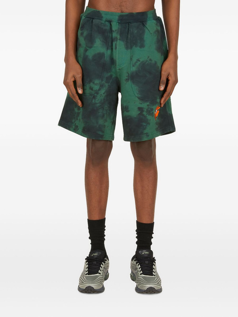 tie-dye embroidered shorts 1