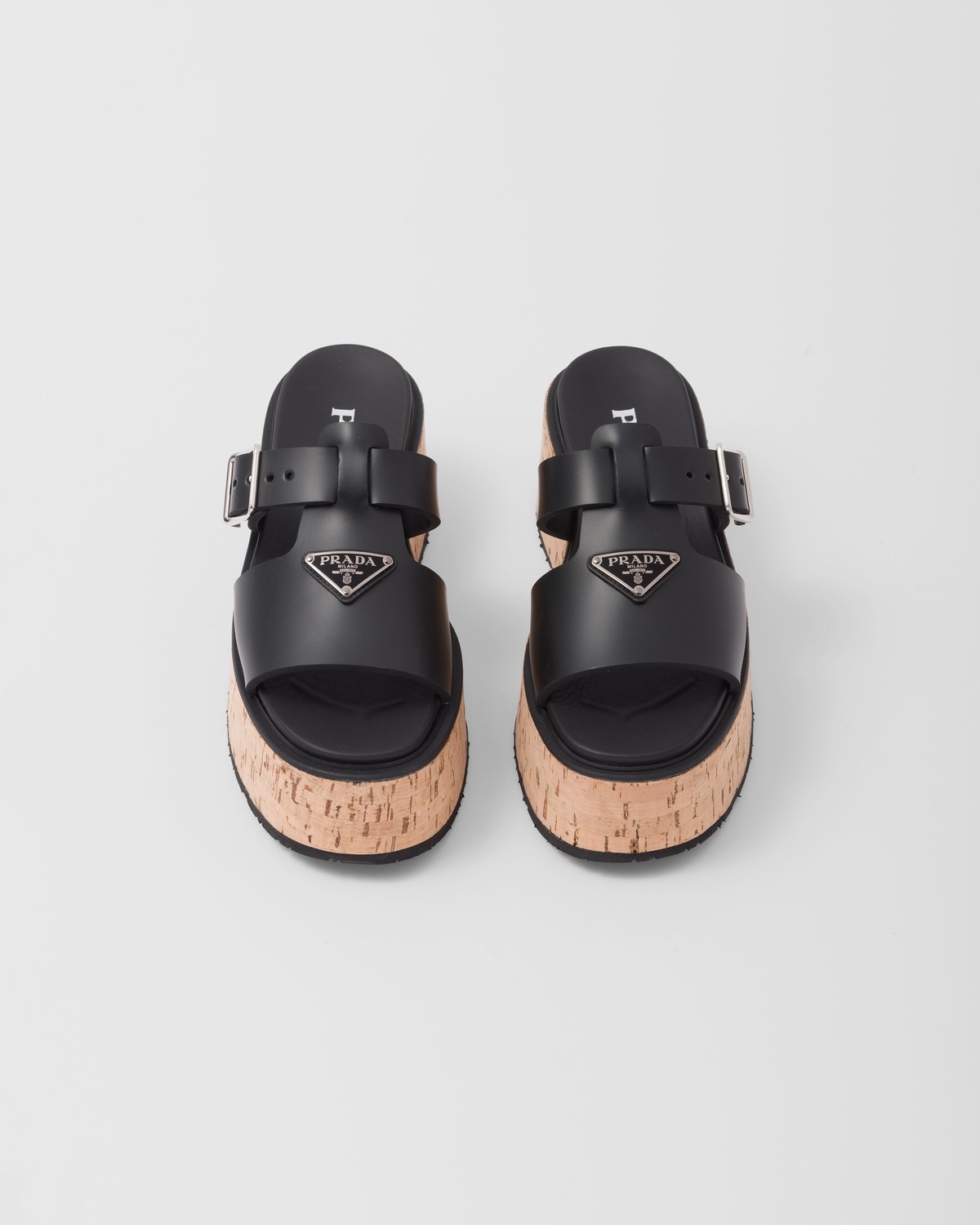 Rubber wedge platform sandals - 4