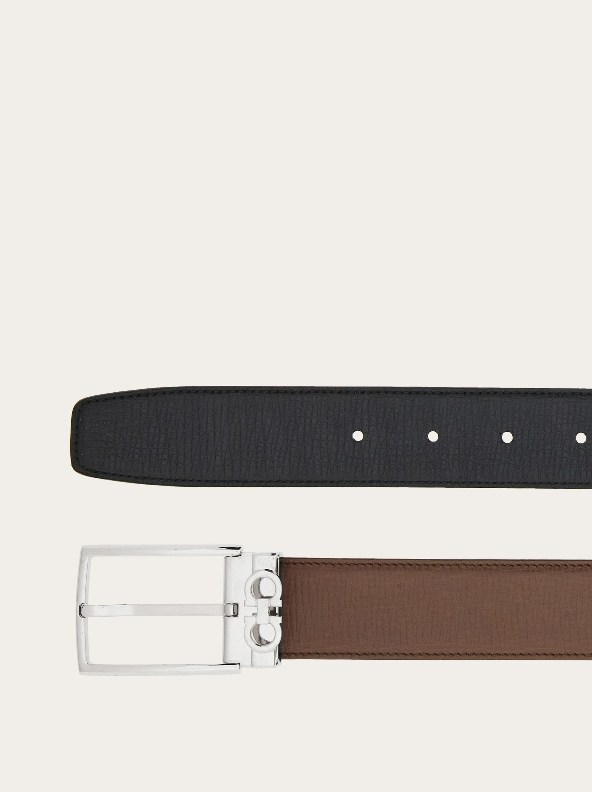 Reversible and adjustable Gancini belt - 2