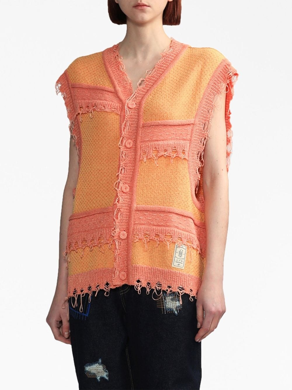 Sevra button-down knitted vest - 3