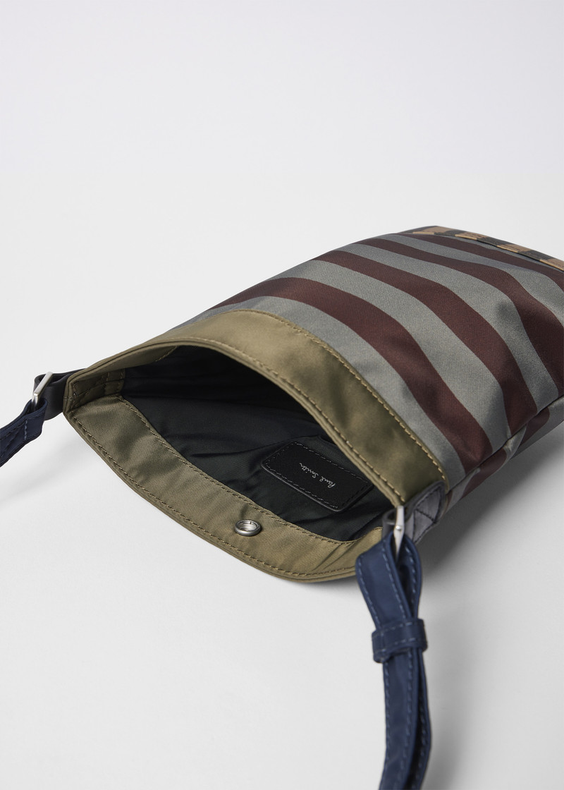 Multistripe Recycled Nylon Musette Bag 5