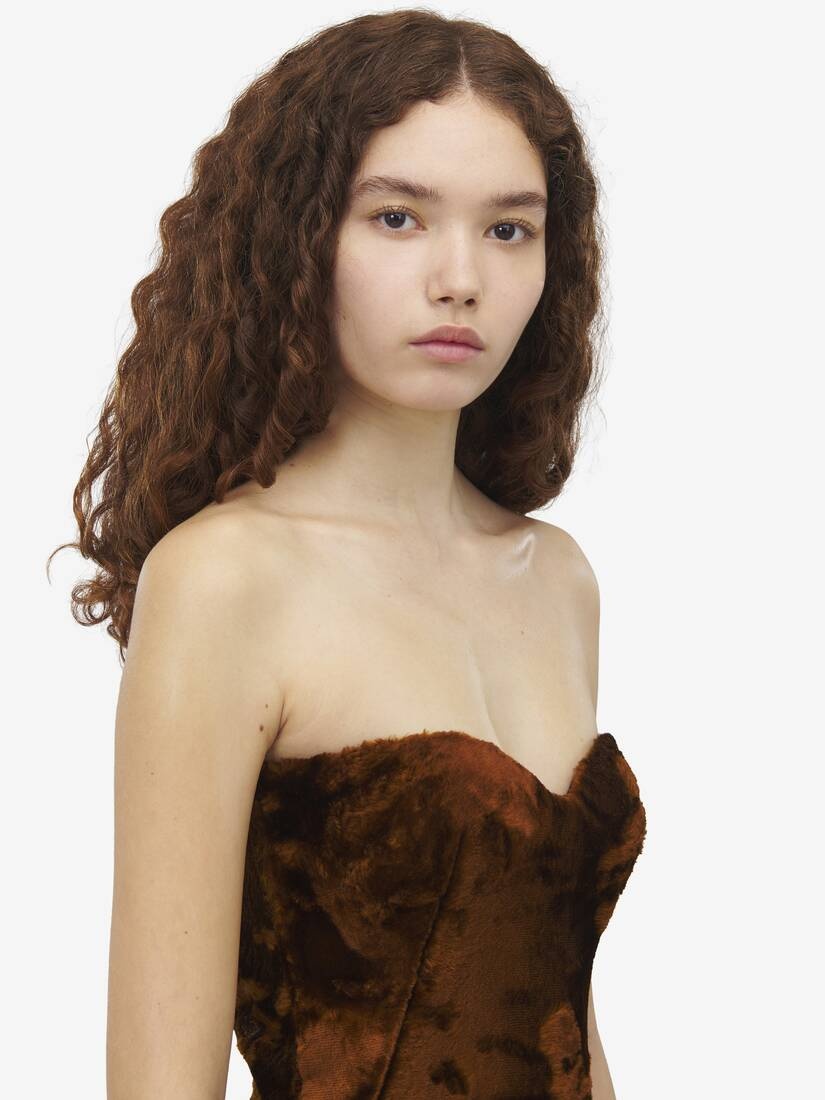 Faux Fur Mini Dress - 6