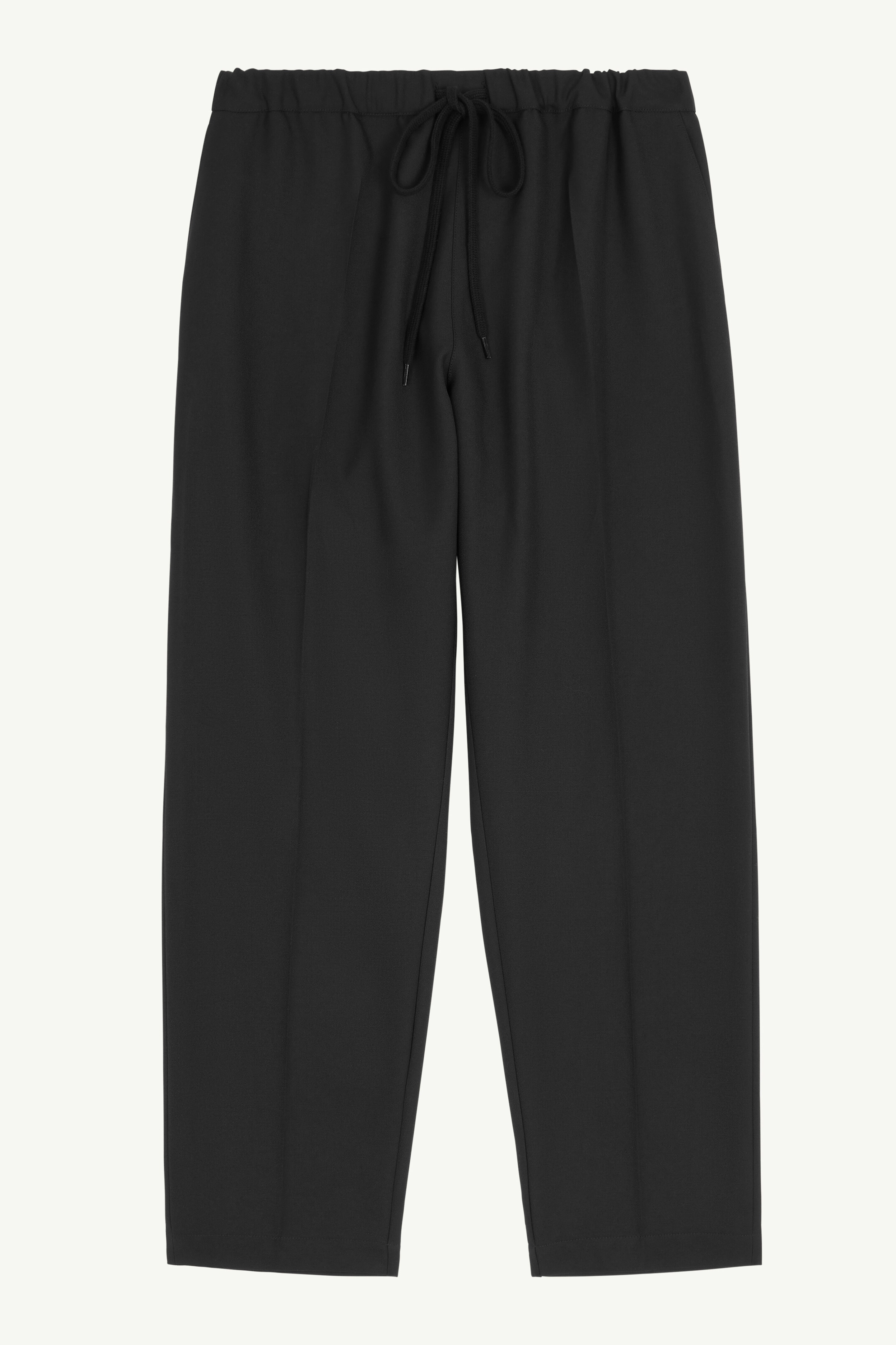 Black Tapered Tailored Trousers - 1