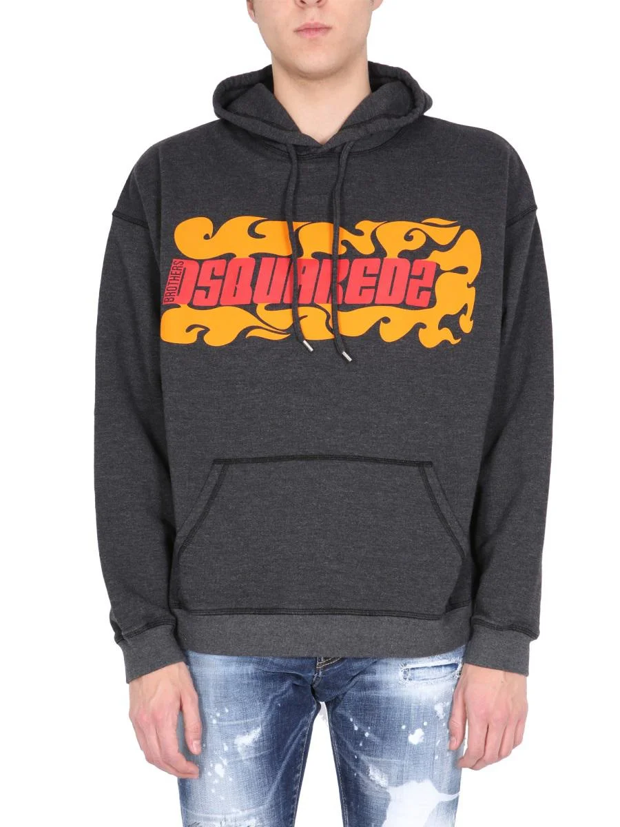 DSQUARED2 LOGO PRINTED SWEATSHIRT - 1