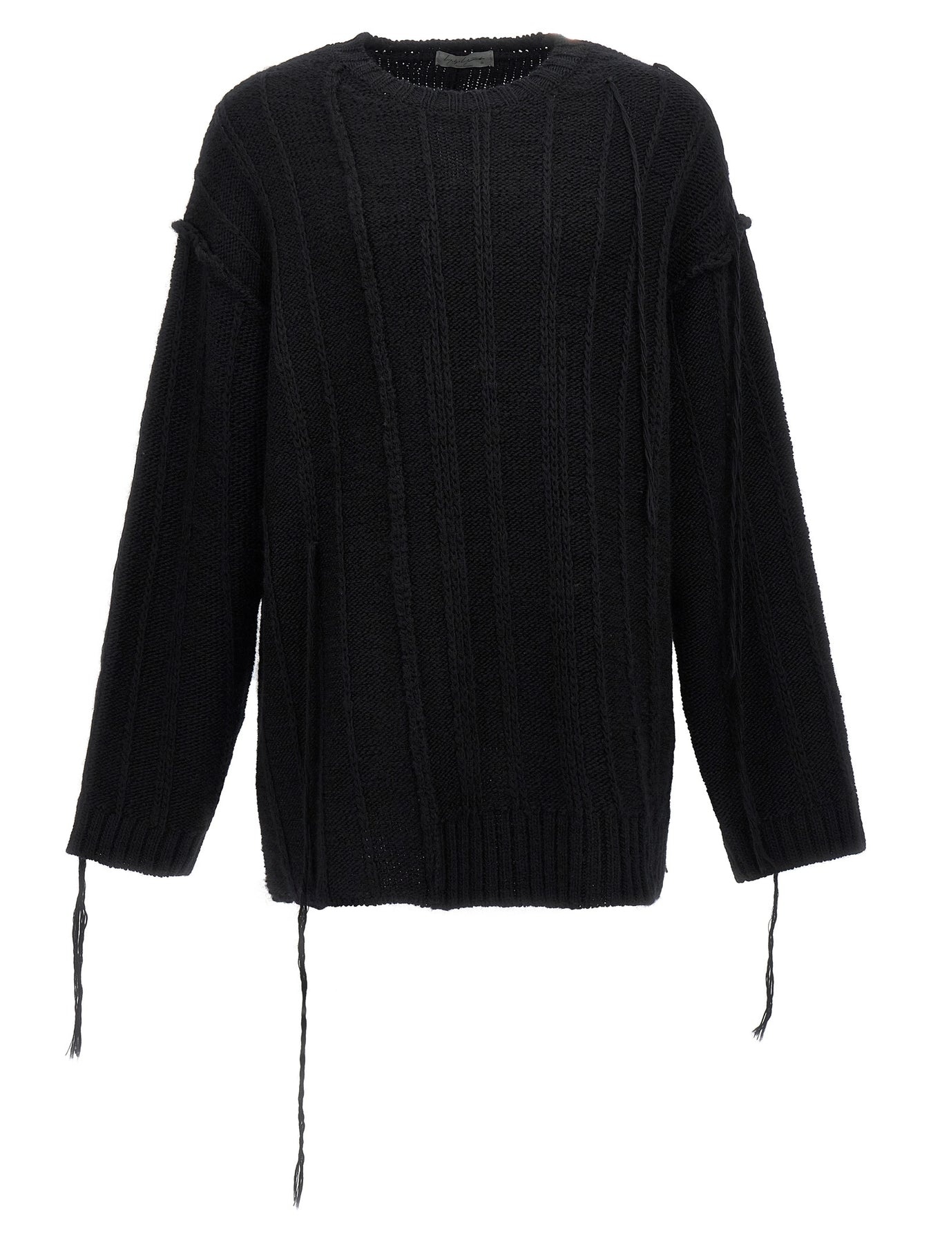 String Switching Sweater, Cardigans Black - 1