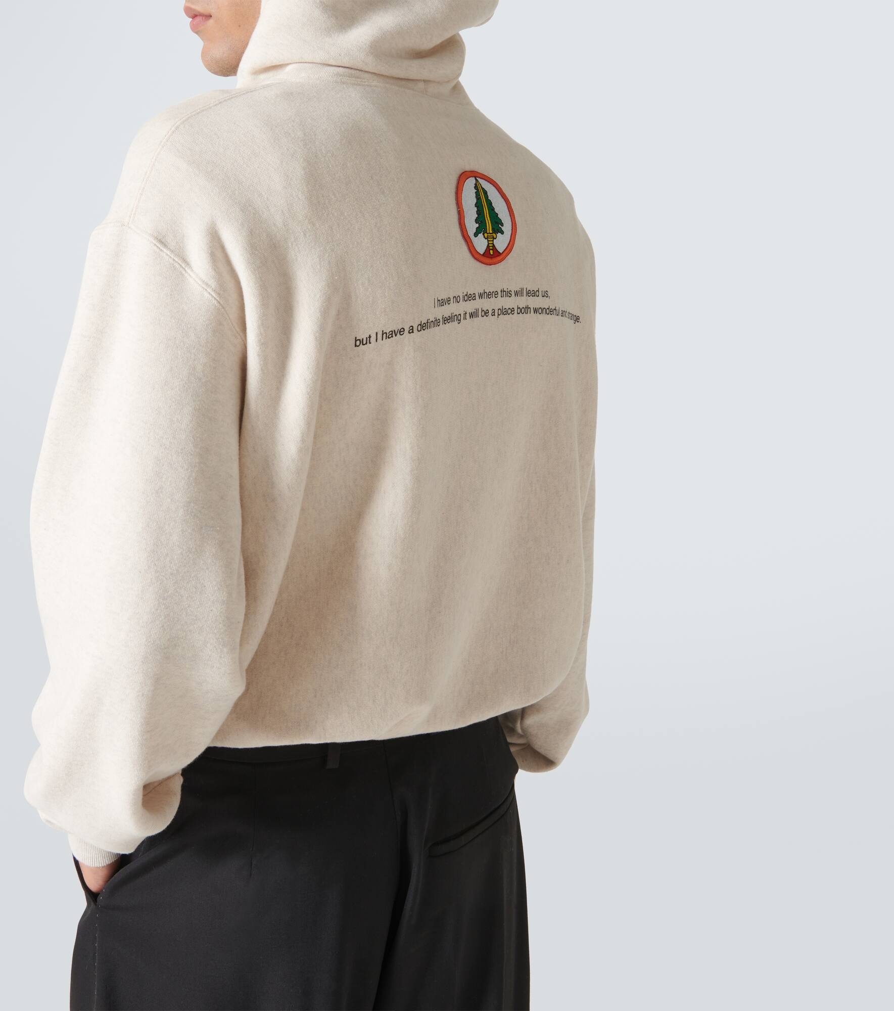 Printed cotton hoodie - 6