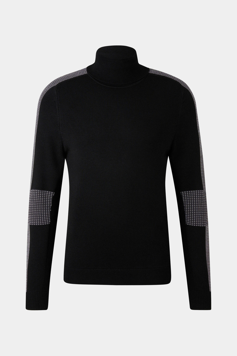 Emil turtleneck pullover in Black 1