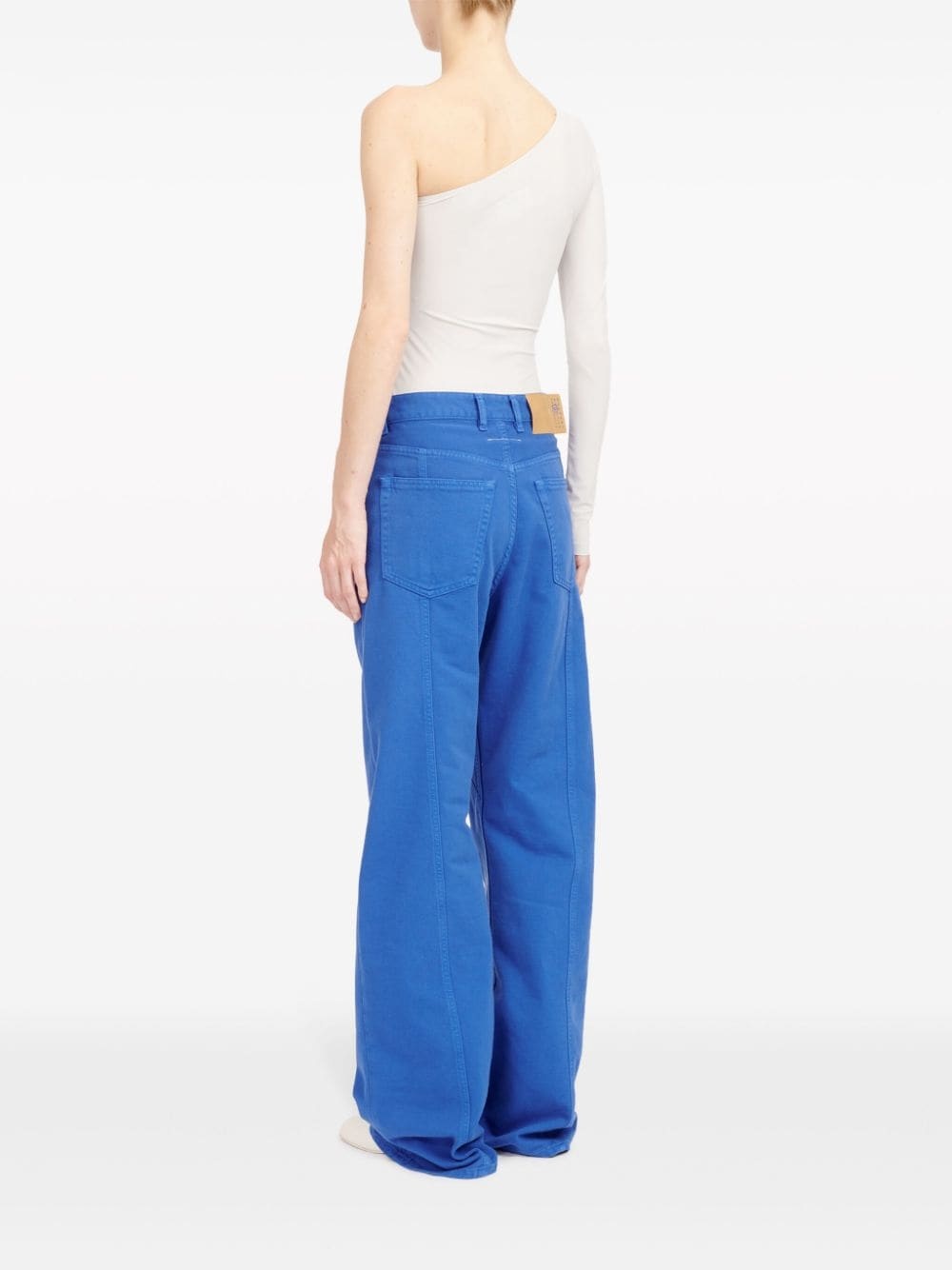 mid-rise wide-leg trousers - 5