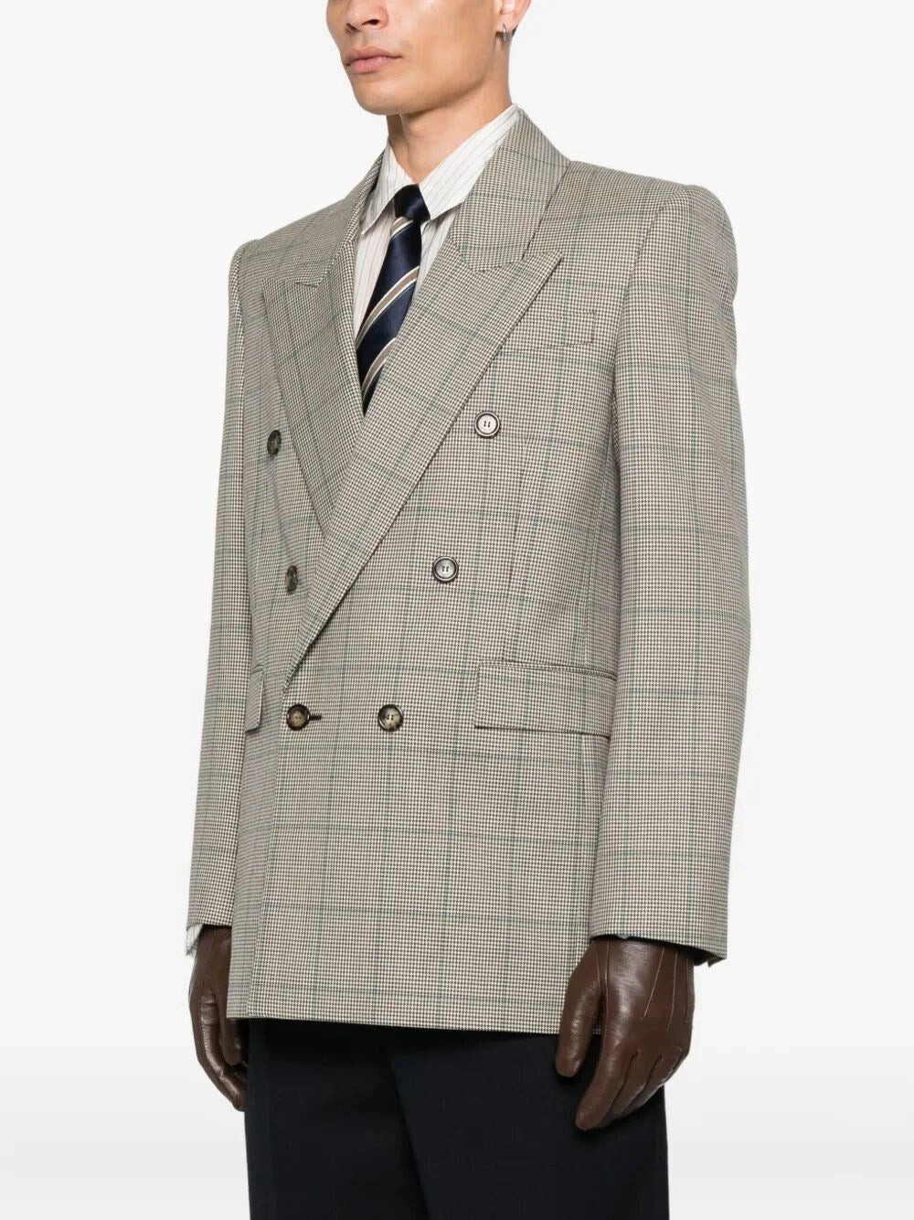 Saint Laurent Men Double-Breasted Blazer - 3
