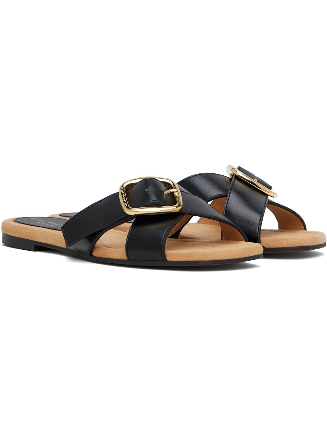 Black Gaia Brushed Alter Mat Sandals - 4