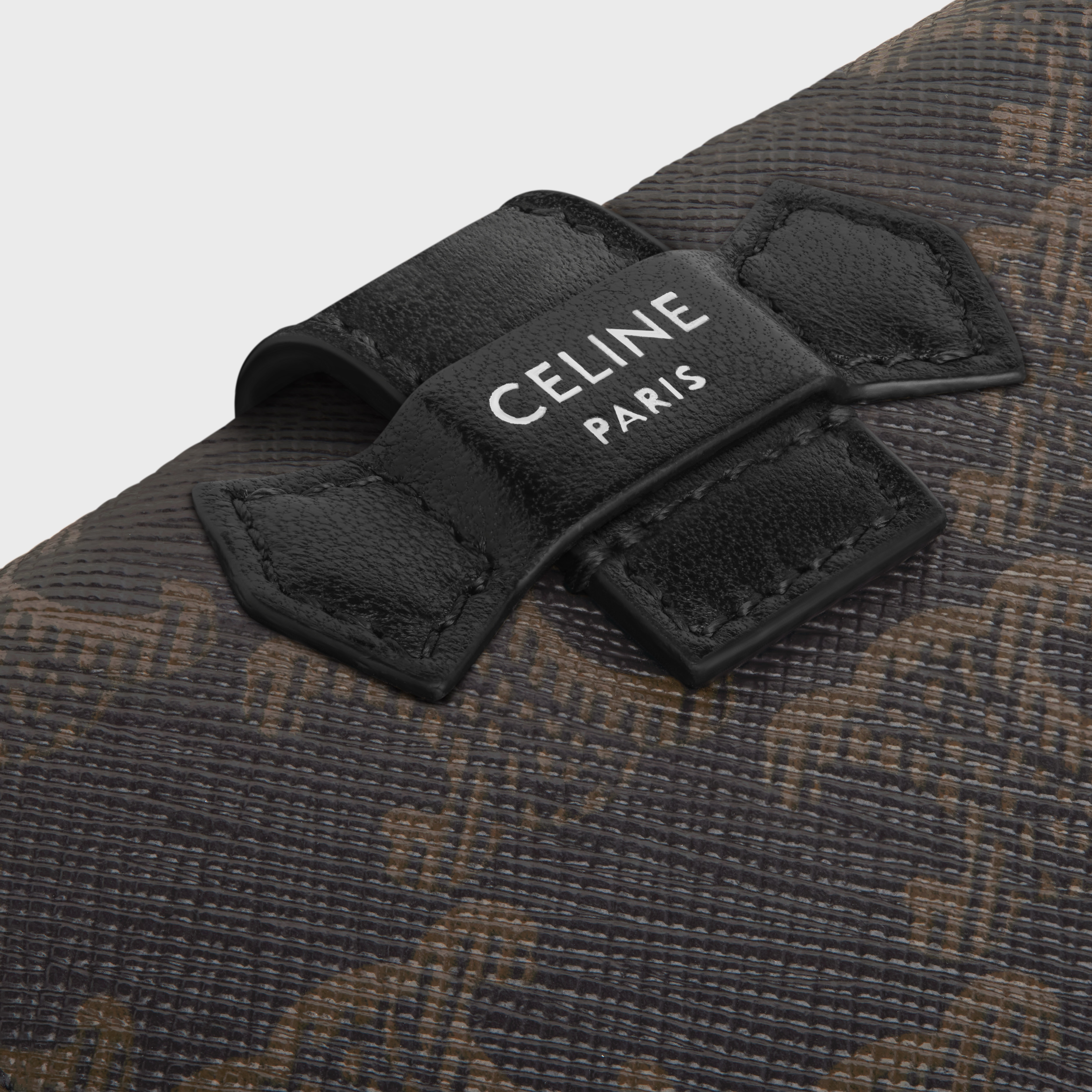 Fine Strap Wallet in Triomphe Canvas and Lambskin - 5