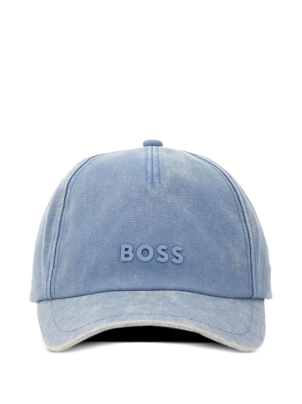 logo-print cotton cap - 1