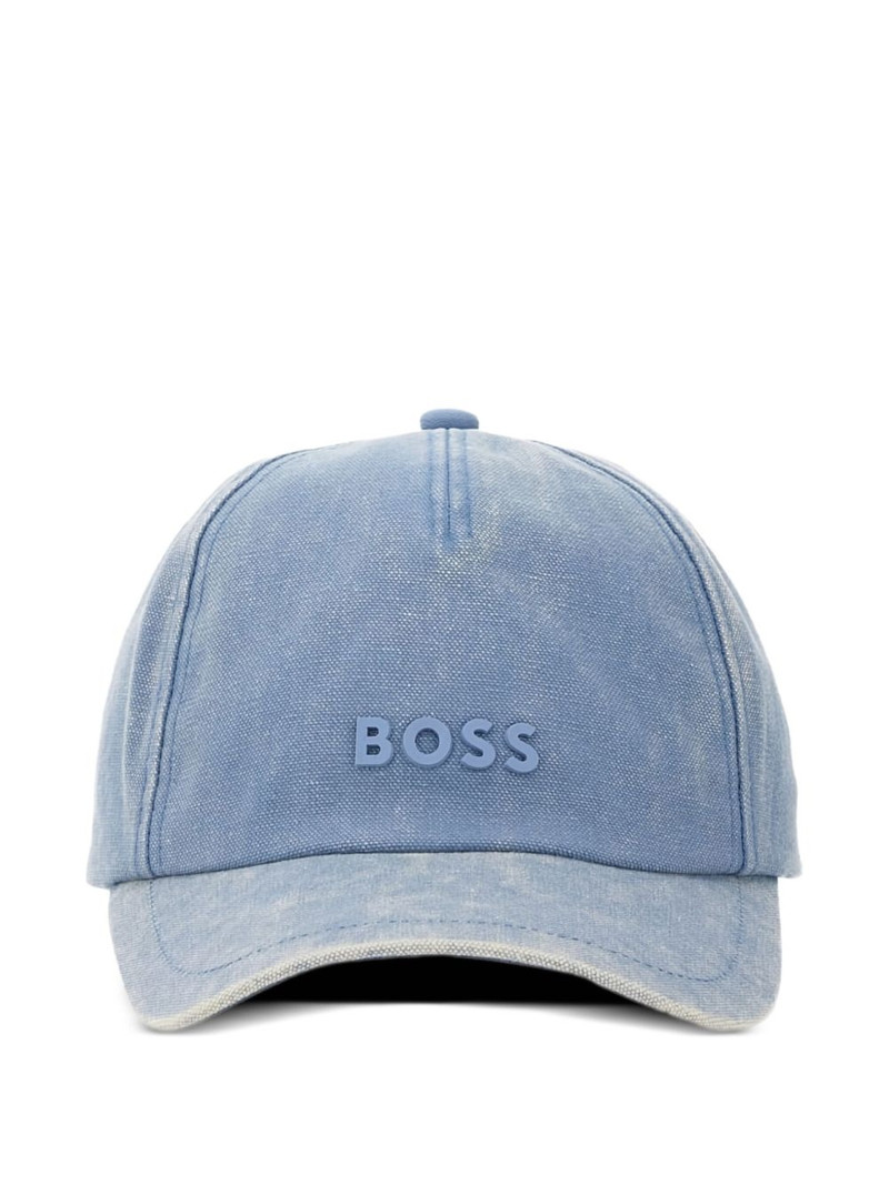 logo-print cotton cap 1