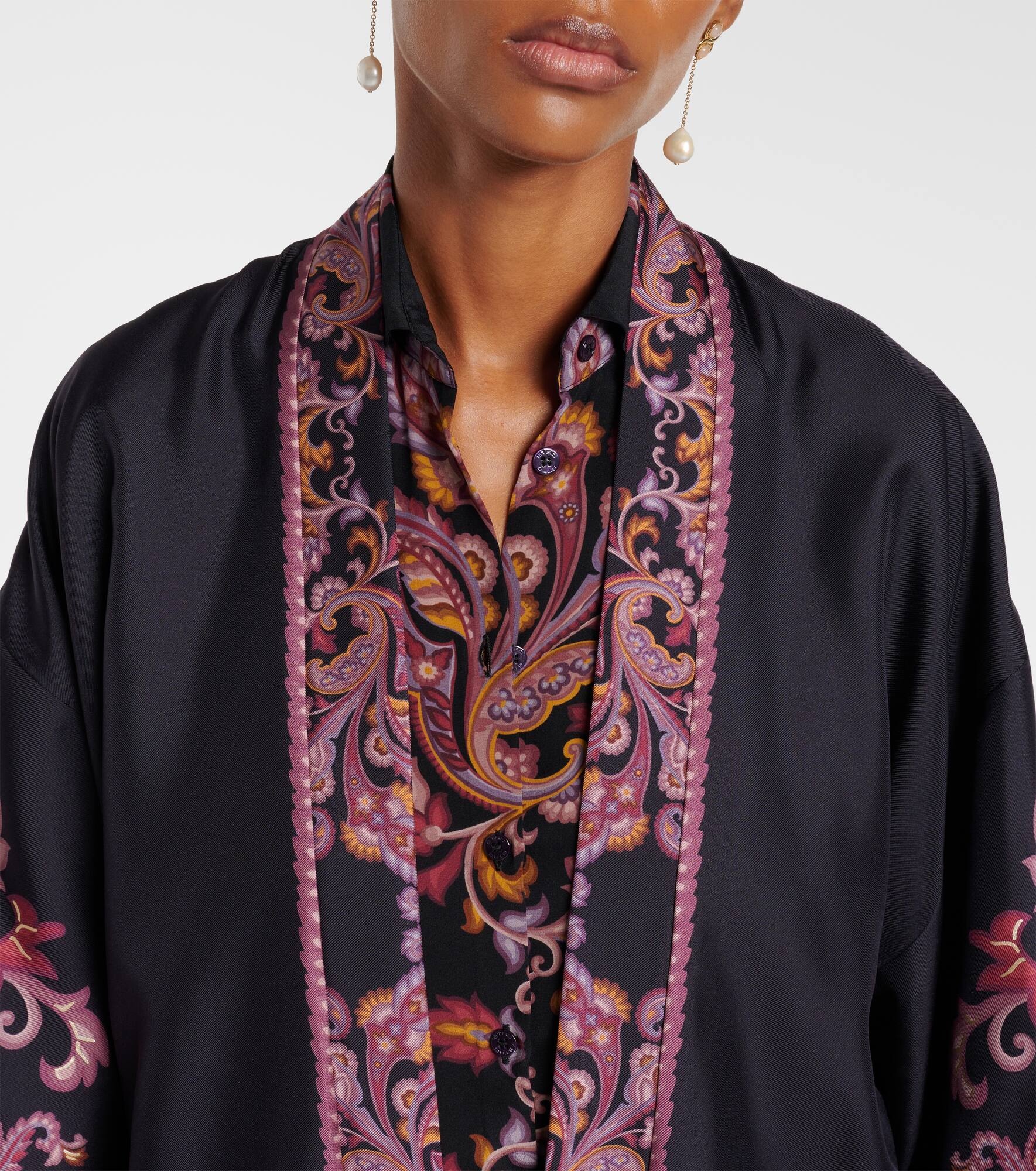 Paisley silk jacket - 4