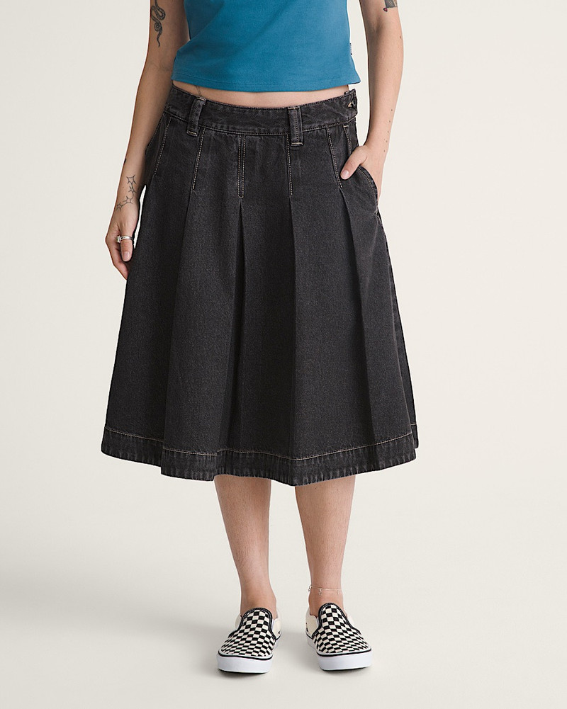 Authentic Chino Denim Skirt 3
