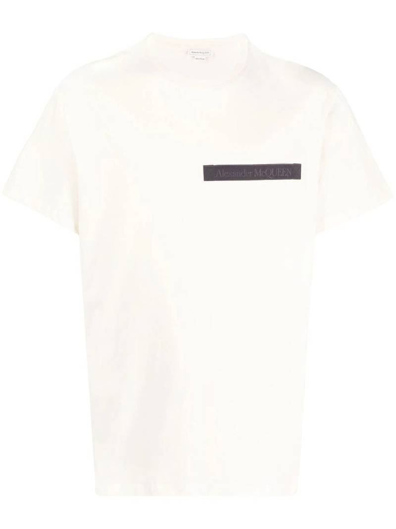 logo-patch cotton T-shirt 1