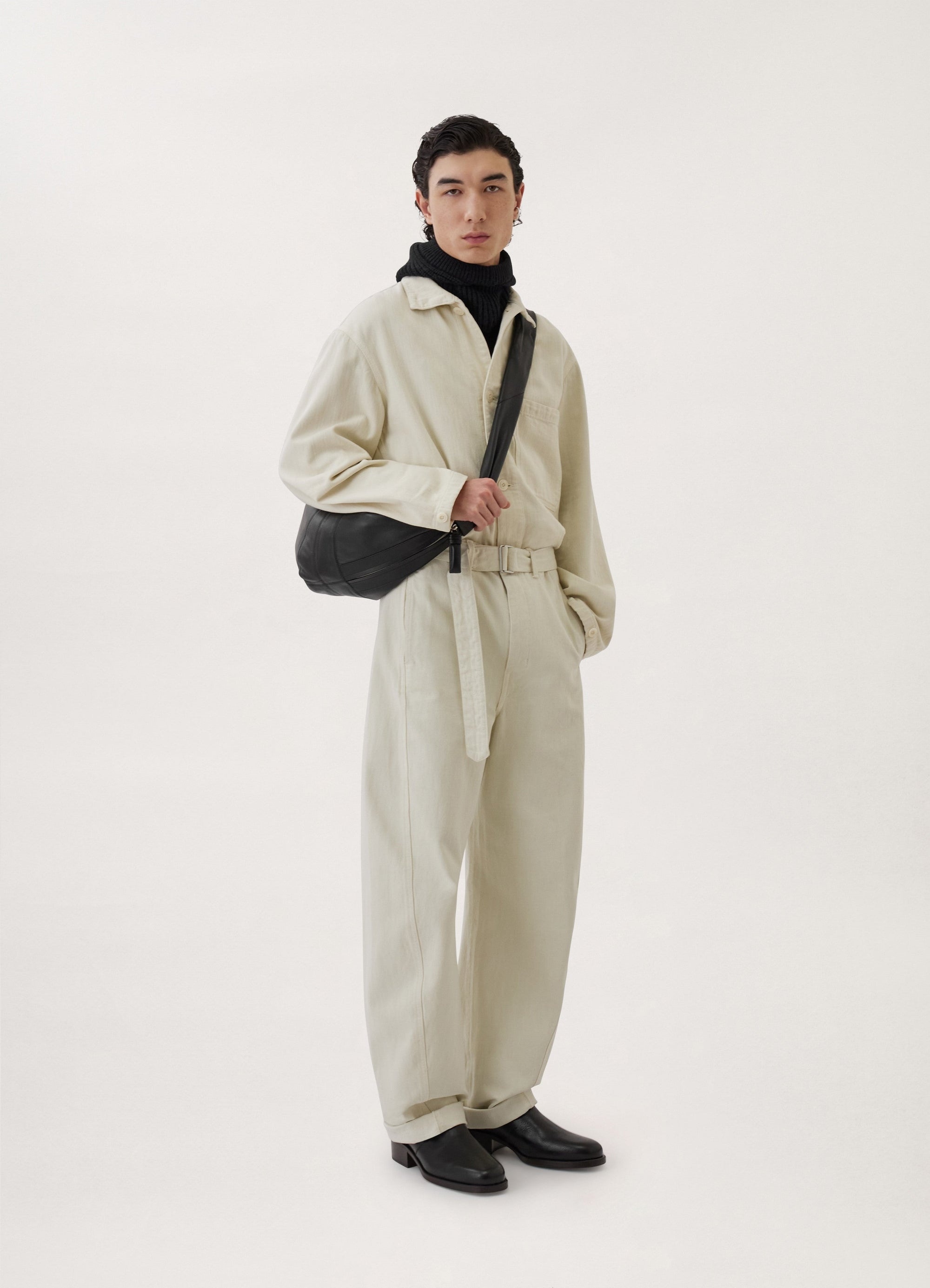 TWISTED BELTED PANTS
HEAVY GD DENIM - 3