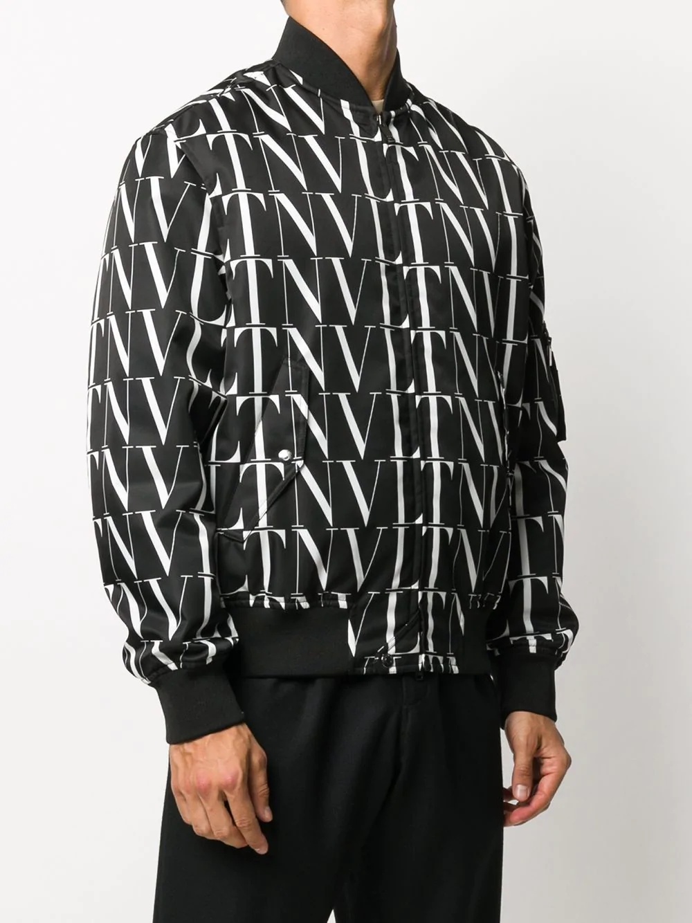 VLTN print bomber jacket - 3