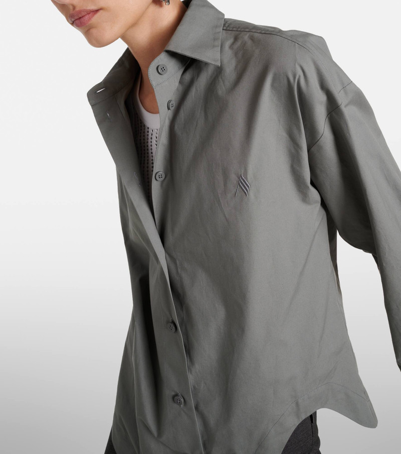 Eliza asymmetric cotton canvas shirt 5