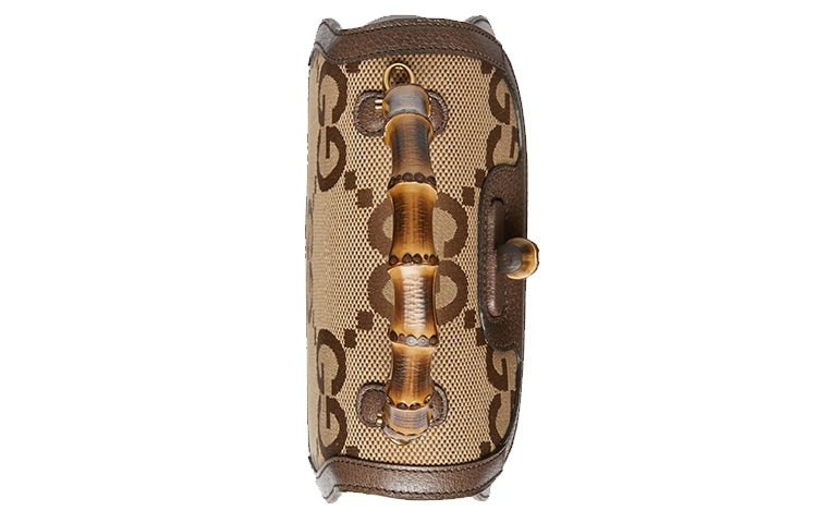 (WMNS) Gucci Bamboo 1947 Jumbo GG Small Top Handle Bag 'Beige Brown' 675797-UKMDT-2570 - 5
