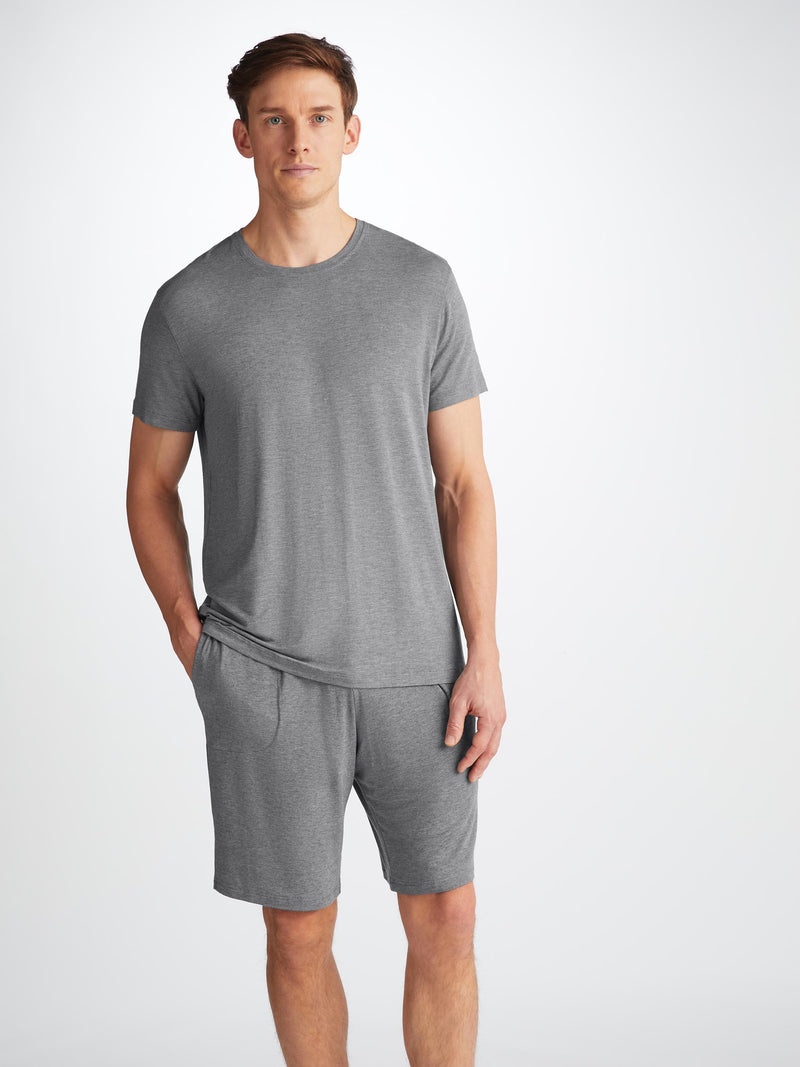 Men's Lounge Shorts Marlowe Micro Modal Stretch Charcoal - 3