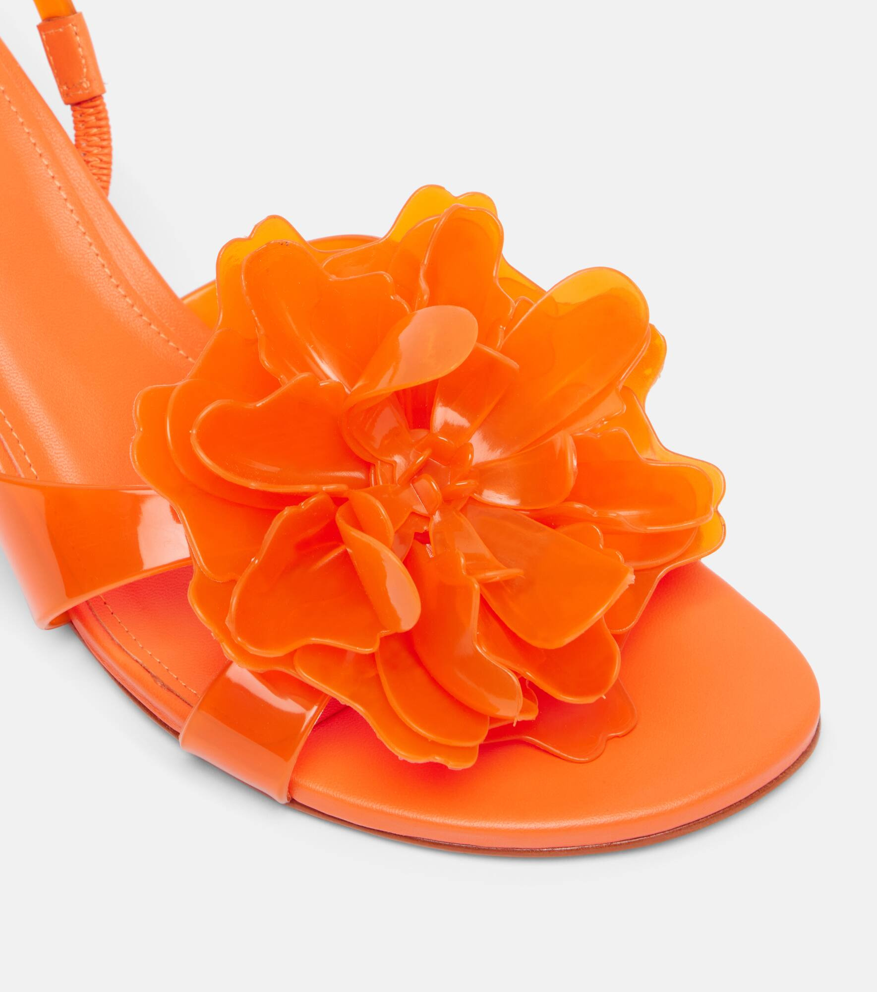 Floral-appliqué sandals - 5