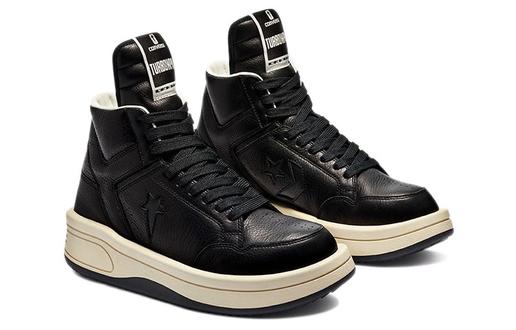 Converse Rick Owens x TURBOWPN Mid 'Black Cloud Cream' 172342C - 3