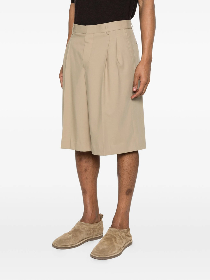 Ami Paris Wide Leg Pleated Shorts 5