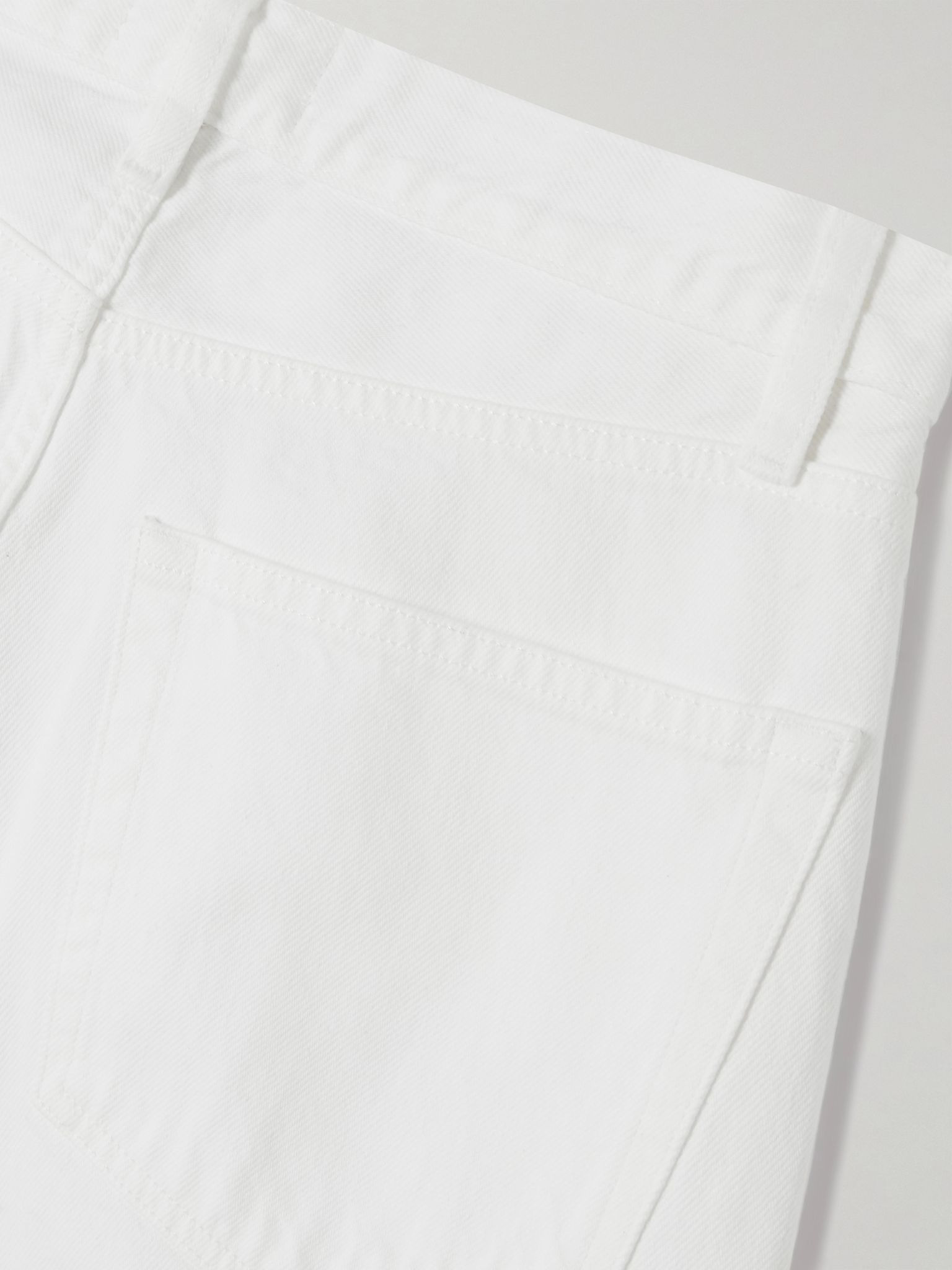 The Lax distressed mid-rise flared jeans White - 6