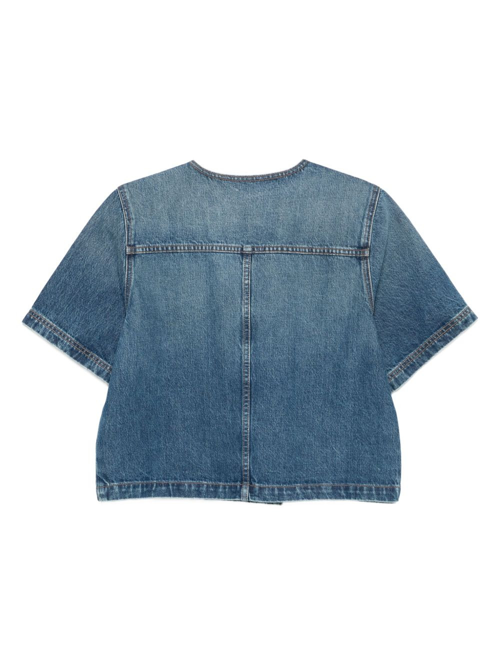 double-breasted short-sleeves jacket - 2
