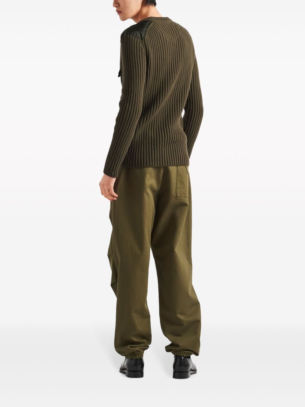 logo-appliquÃ© cashmere jumper - 3