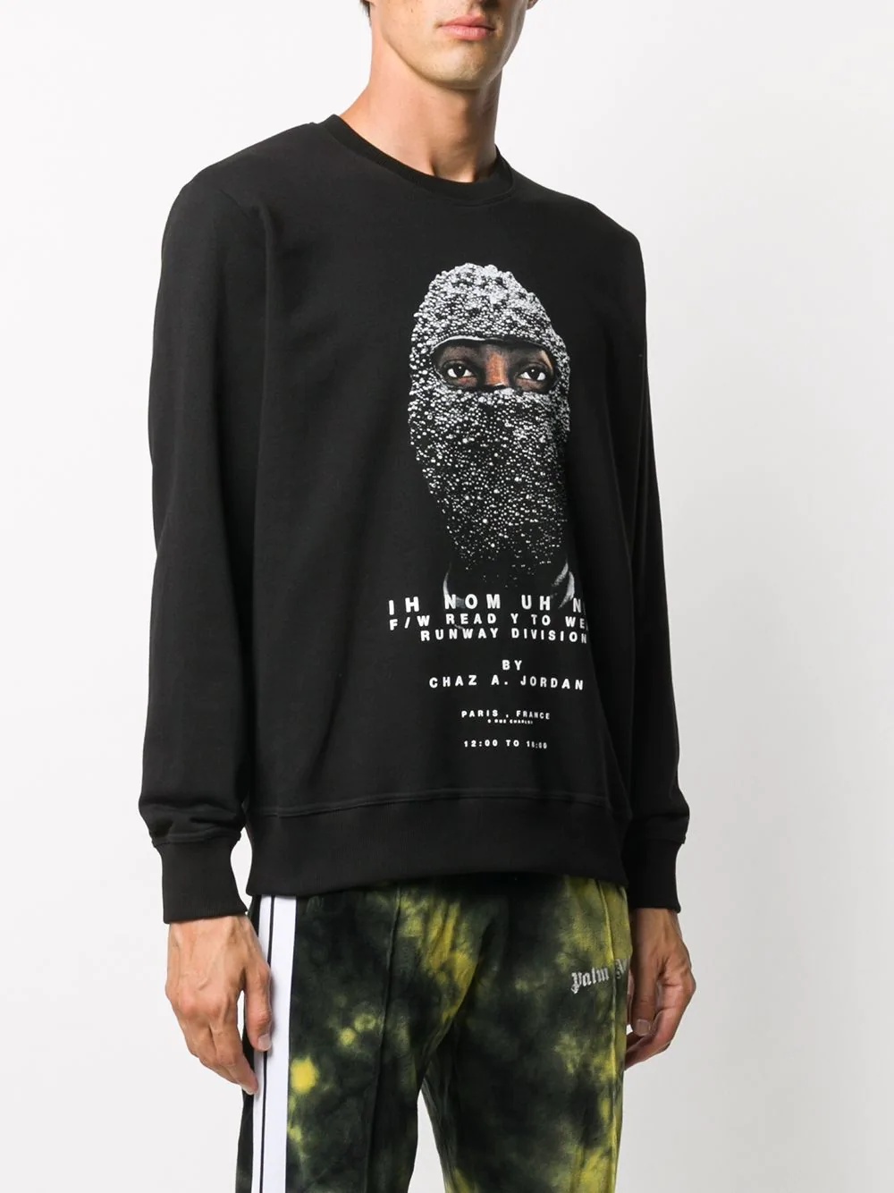 graphic-print crew neck sweatshirt  - 3