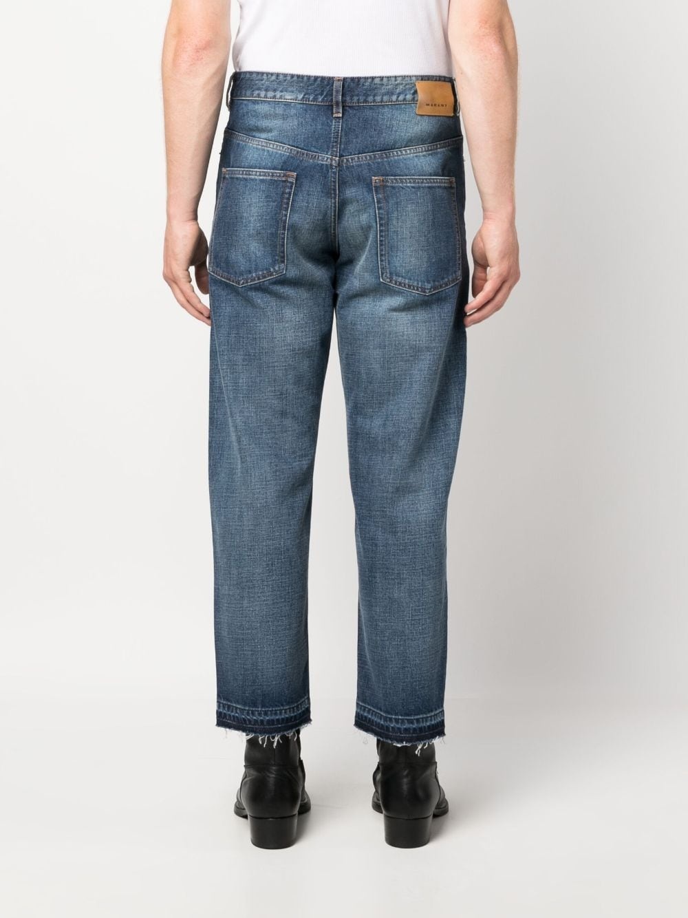 straight-leg cropped jeans - 4