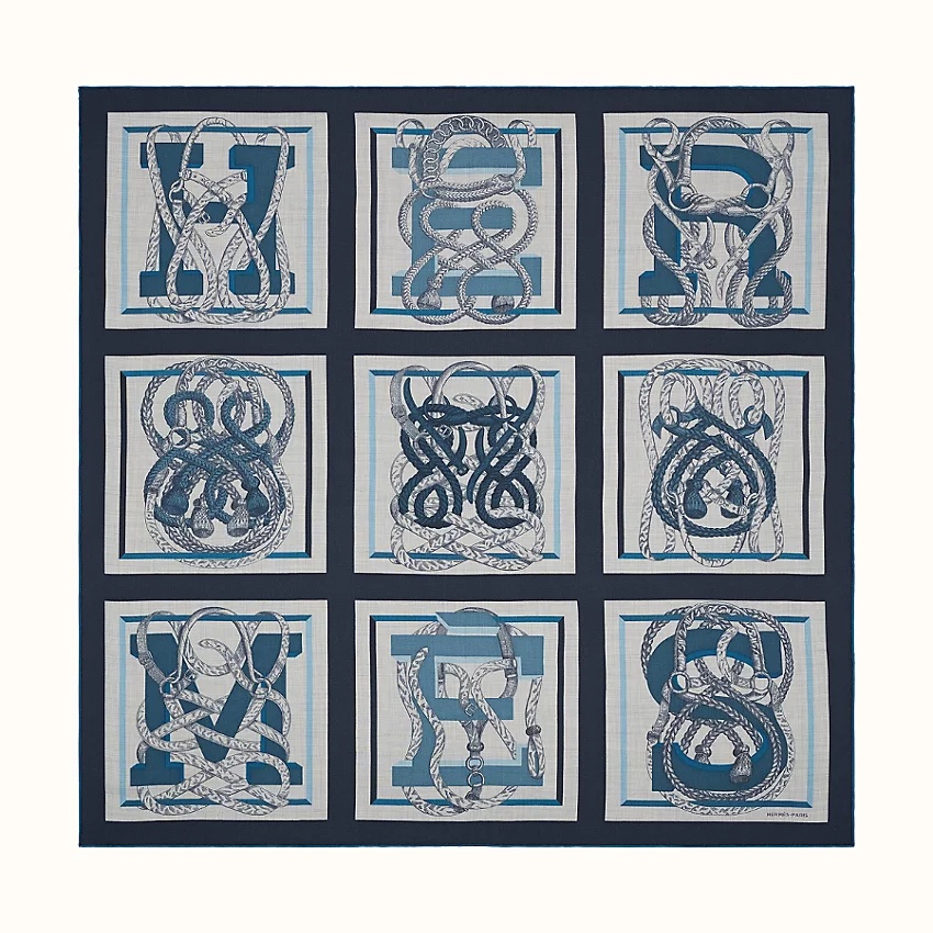 Hermes Entrelace scarf 100 - 1