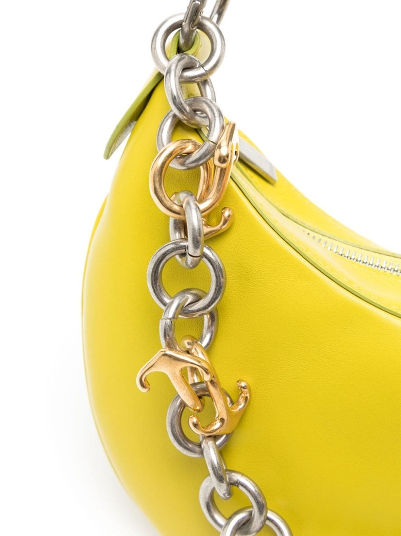 Hemisphere leather shoulder bag 4