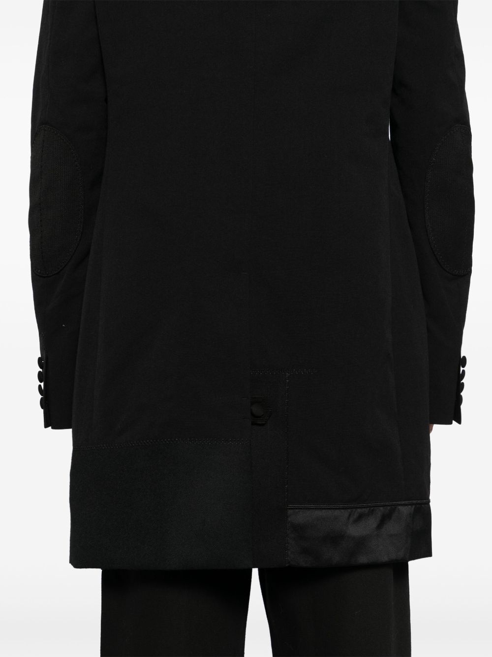patchwork-design coat - 5